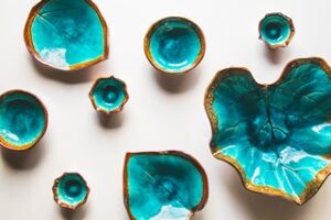 Objetos hechos con resina epoxi