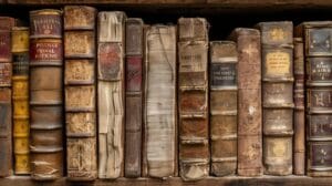 Libros cosidos con nervios