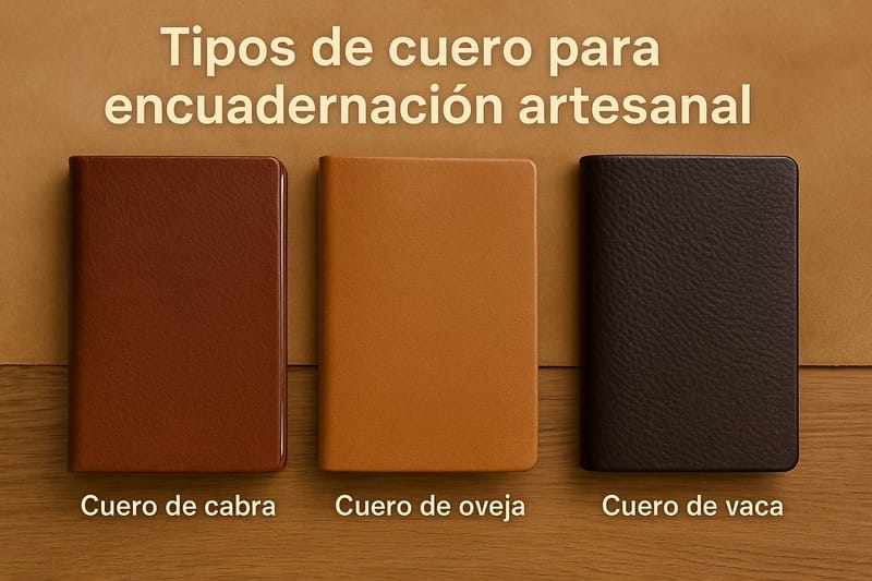 Tipos de cuero para encuadernación artesanal