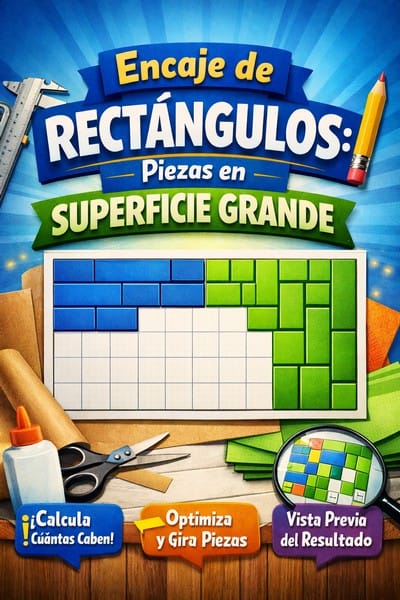 Calculadora de encaje de rectángulos